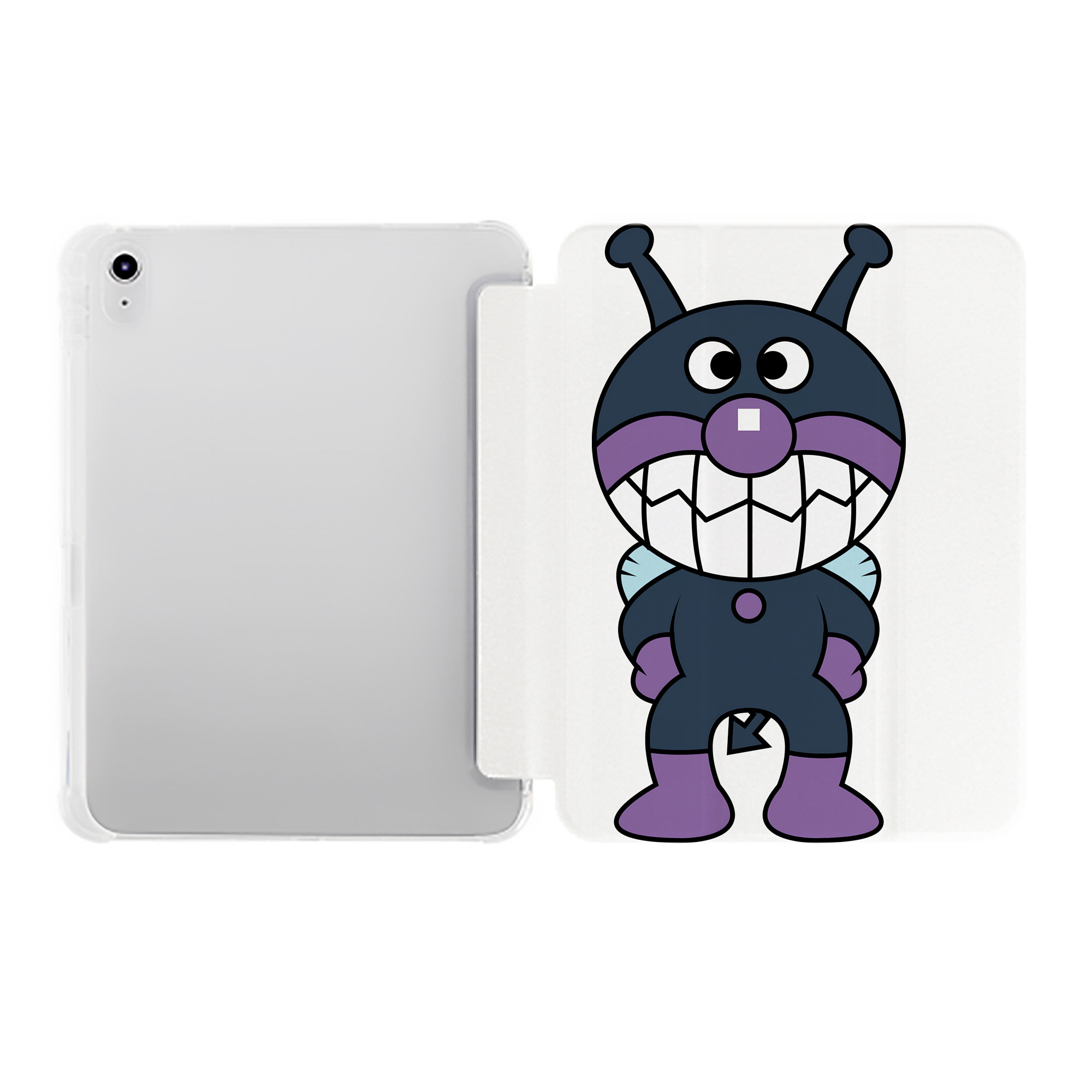 （画像用） アンパンマン Anpanman IPad ケース ペン収納付き 三つ折りスタンド PUレザー×シリコン 対応機種9.5/10.5/10.9インチ